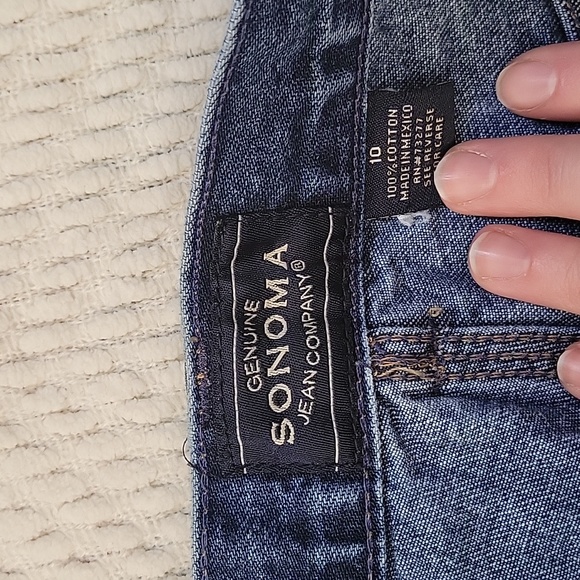 Genuine Sonoma Jean Company Straight Leg, Dark Wash Jeans - Picture 3 of 6